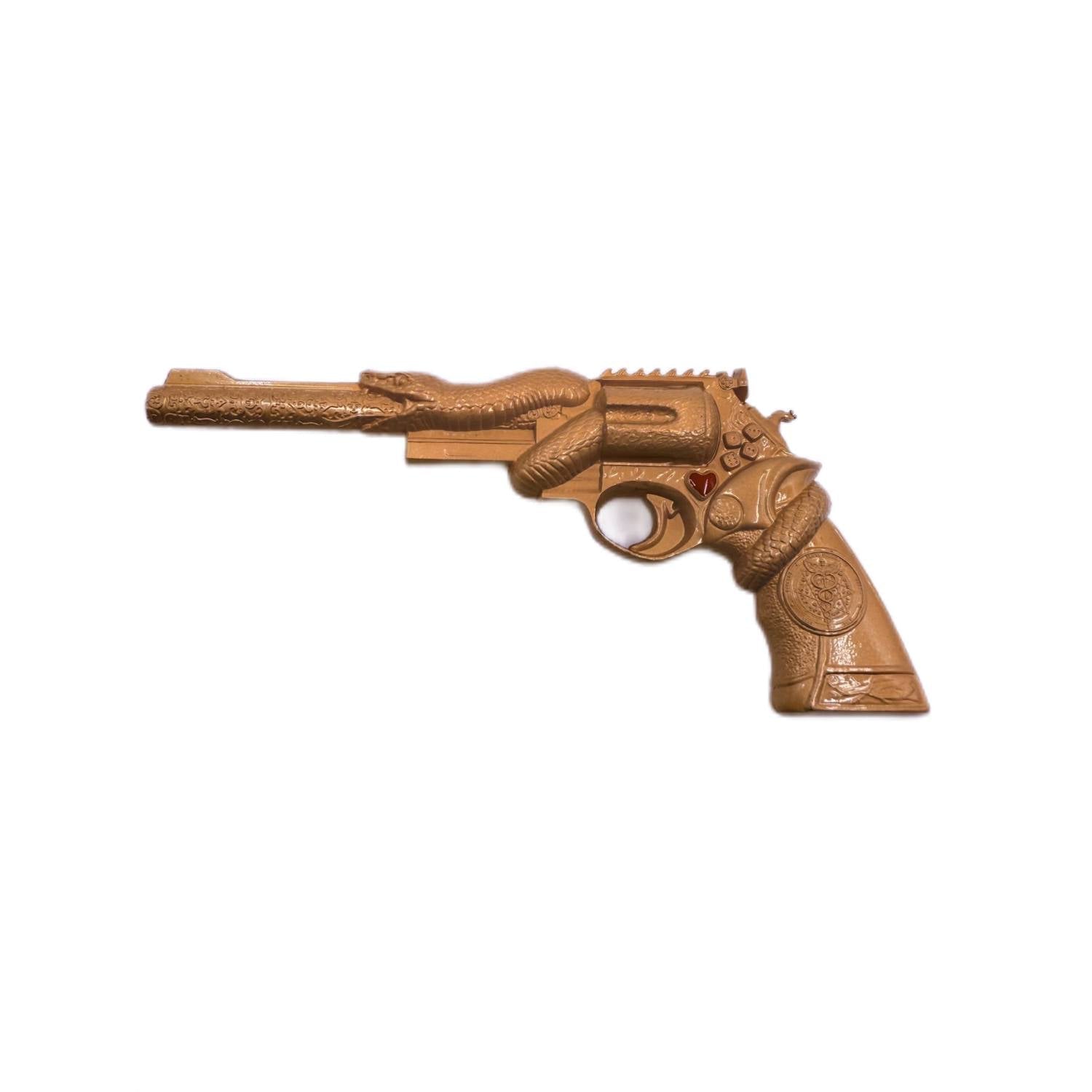 2 oz Snake Revolver Gold Gild .999 Shaped Silver - Captain’s Chest Bullion