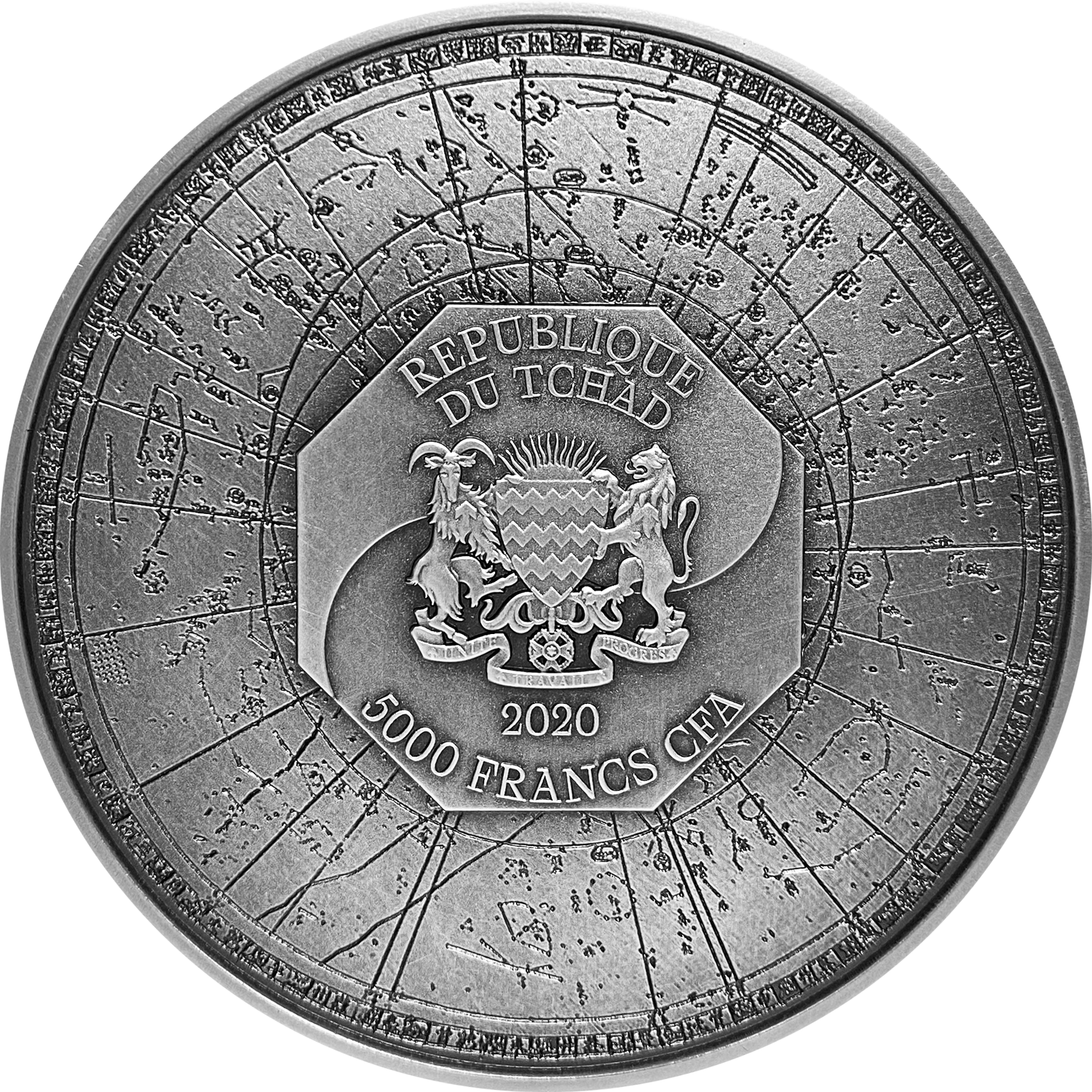 2021 Tchad The Four Auspicious Beasts Series – White Tiger 2 oz Silver Coin - Captain’s Chest Bullion