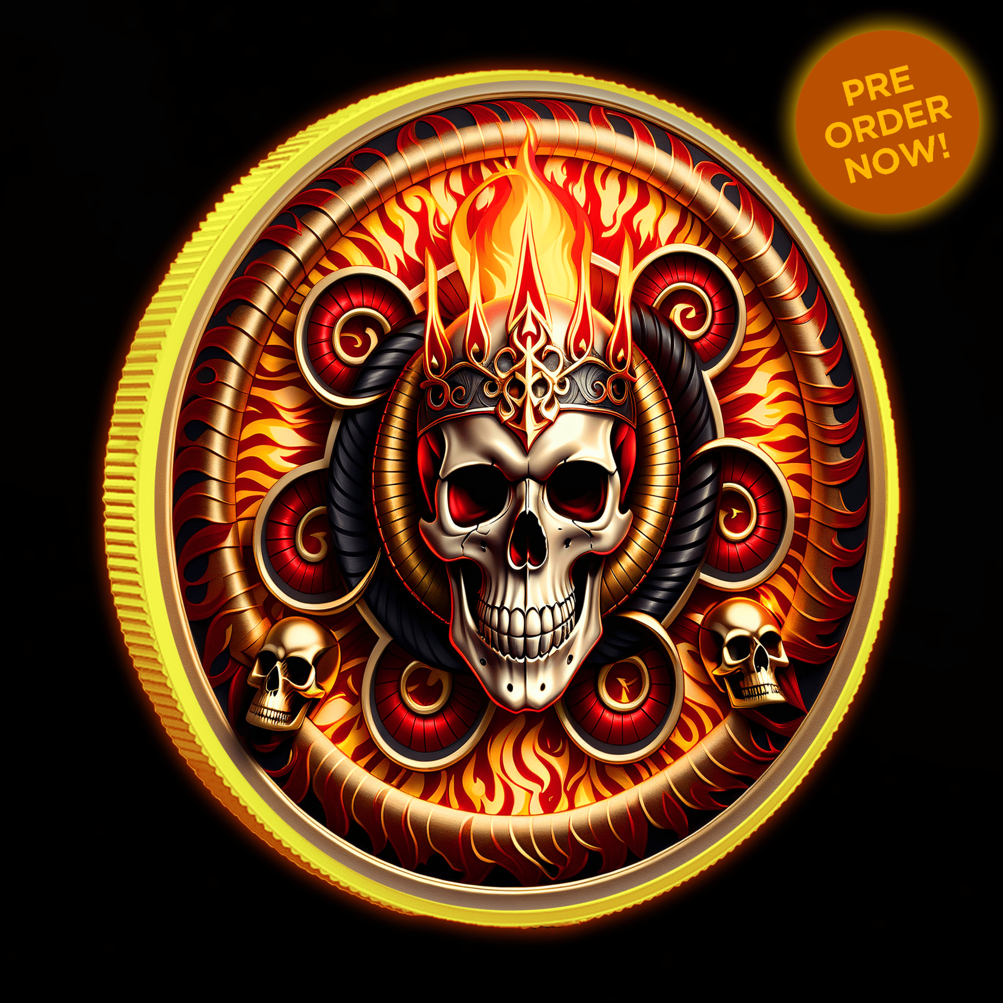 Intaglio Deadly Sins Series "Greed" 1oz Colorized .999 Silver Medal - Captain’s Chest Bullion