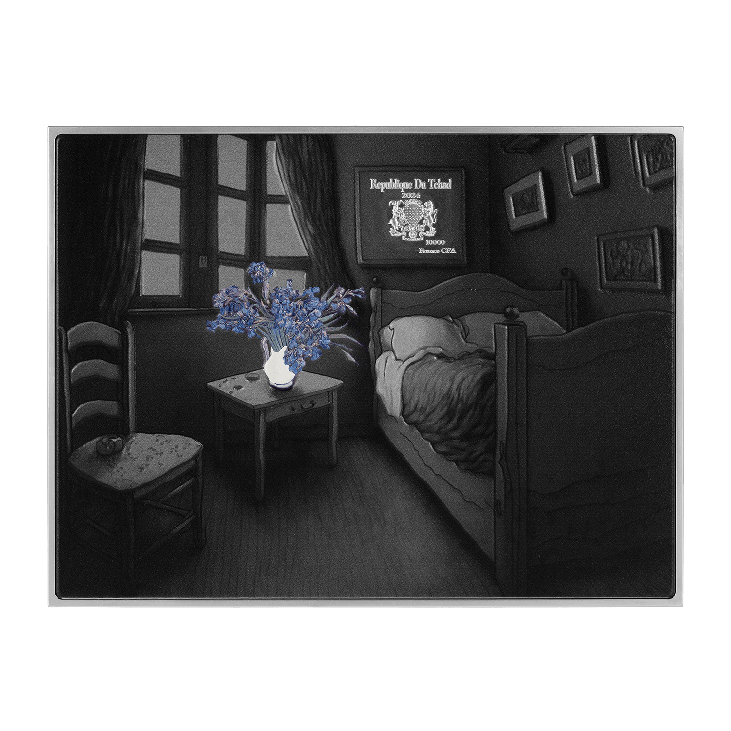 Irises 1889 by Vincent Van Gogh 2.5 oz Silver Coin - Captain’s Chest Bullion