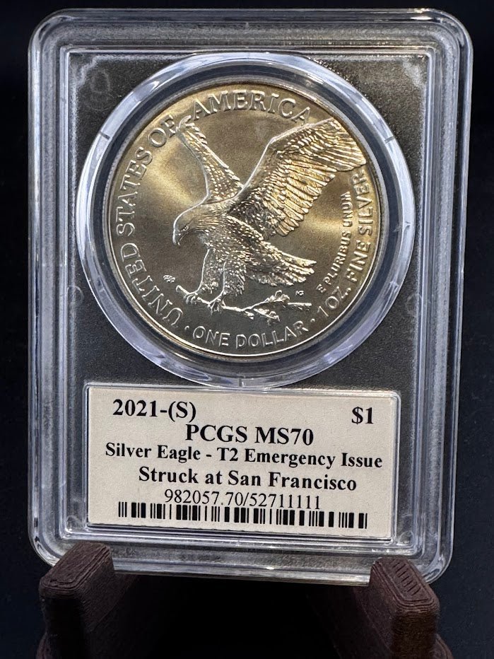 Ultra Breaks 2021 Silver Eagle Special Edition PCGS MS70 Type 2 - 1 oz Silver Coin - Captain’s Chest Bullion