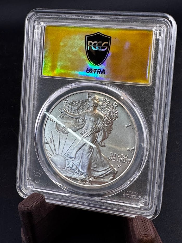 Ultra Breaks 2021 Silver Eagle Special Edition PCGS MS70 Type 2 - 1 oz Silver Coin - Captain’s Chest Bullion