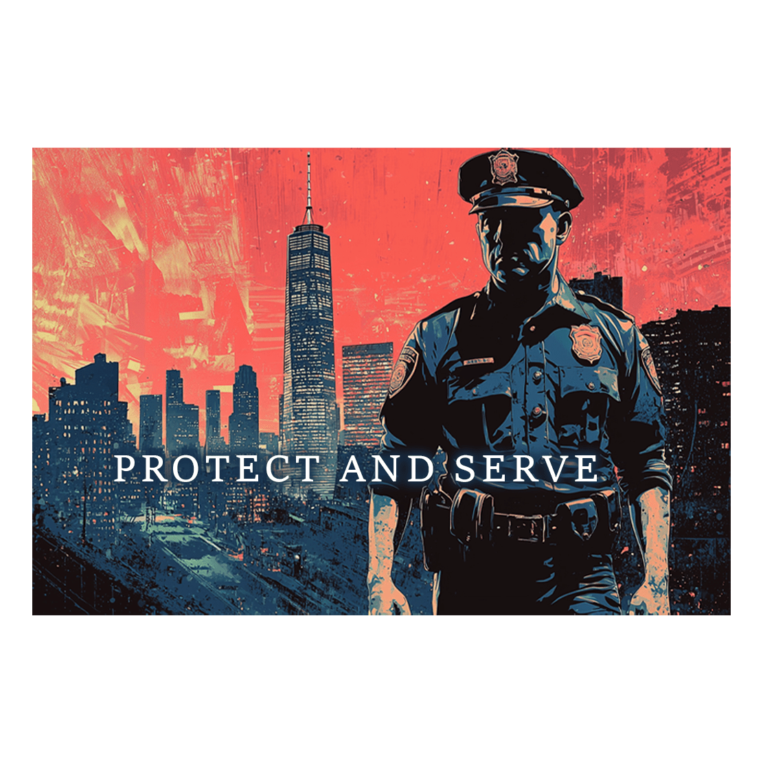 2025 American Service Workers Hero Bar 3rd in Series Police 1oz .999 Silver - Captain’s Chest Bullion