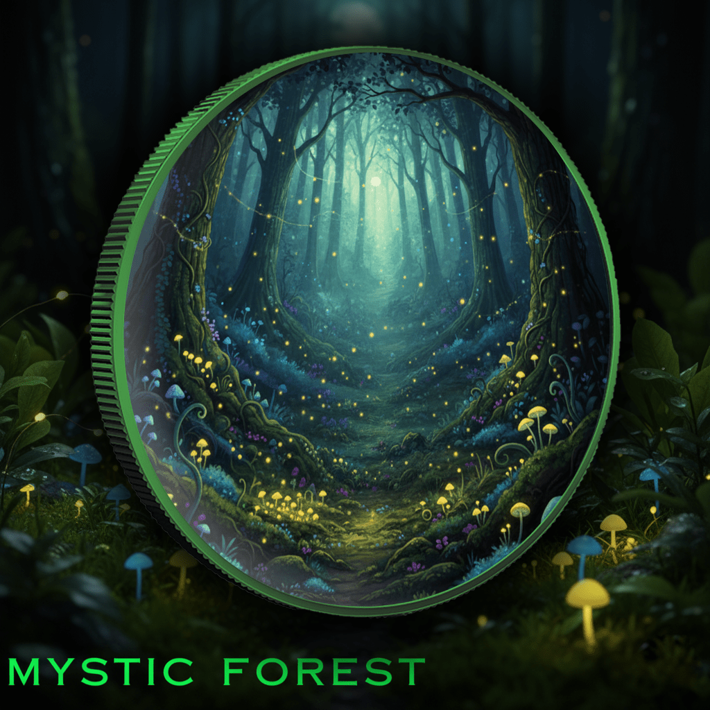 2025 Canada Maple Mystic Forest Edition 1 oz .9999 Argent Pur Silver Coin Colorized - Captain’s Chest Bullion