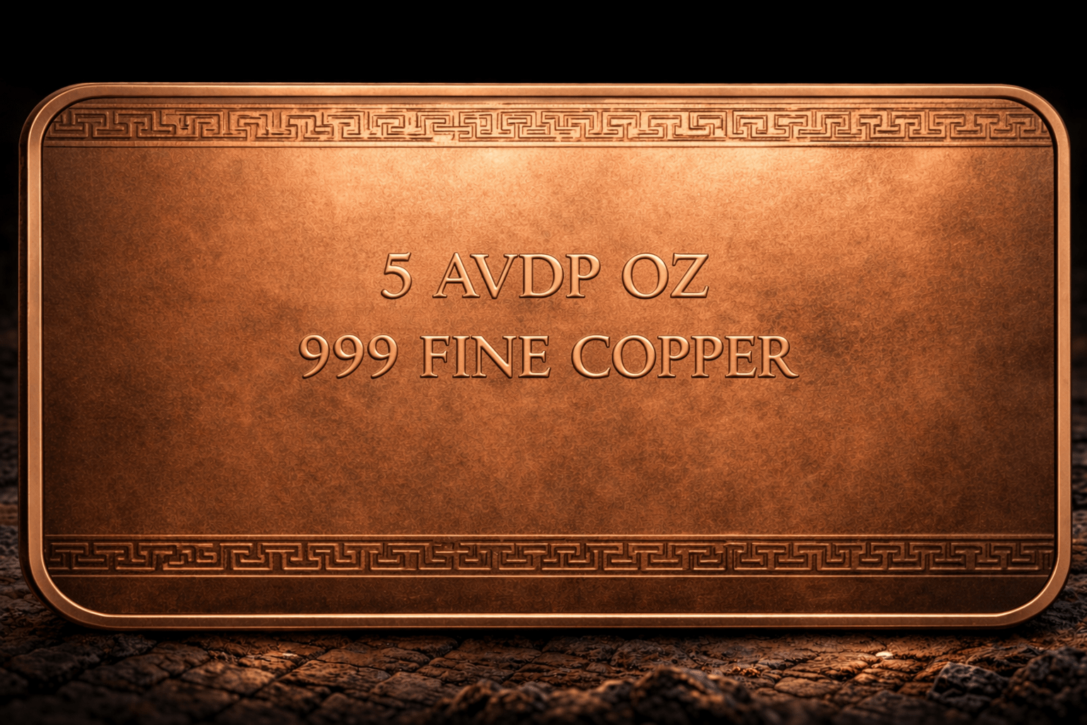 2026 Mayan Temple Antique Colorized Copper 5oz .999 Bar - Captain’s Chest Bullion