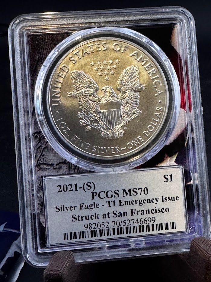 Ultra Breaks 2021 Silver Eagle Special Edition PCGS MS70 Type 1 - 1 oz Silver Coin - Captain’s Chest Bullion